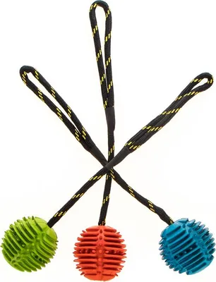 Image de Happy Pet Atomic Ball On Rope Assorted (Balle atomique sur corde)