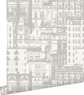 Zdjęcie produktu dla ESTAhome tapeta budynki beżowy 53 cm x 10.05 m