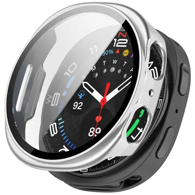 Obrázok produktu pre Techsuit – Defense360 Pro obal + ochrana displeja na Samsung Galaxy Watch8 40mm – strieborný