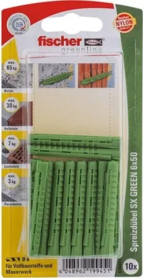Produktbild von Spreizdübel SX GREEN 6x50 K
