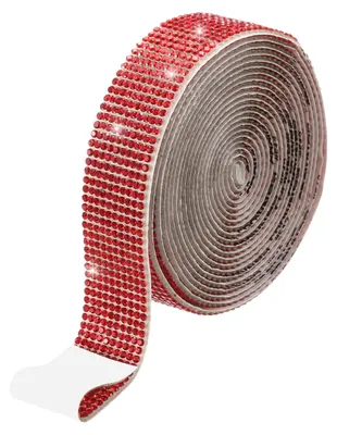Strassband 22 mm x 2,74 m, rot, selbstklebend für DIY