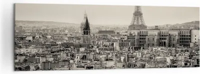 Produktbild von Bild auf Leinwand - Leinwandbild - Paris Stadt Zuhause - 160x50cm - Wand Bild - Wanddeko - Leinwanddruck - Bilder - Kunstdruck - Wanddekoration - Leinwand bilder - Wandkunst - AB160x50-3615