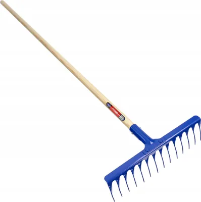 Image de Râteau de jardin avec aérateur de gazon - scarificateur - longueur 150 cm