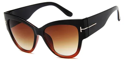 Zdjęcie produktu dla Techsuit Sunglasses (9778) okulary przeciwsłoneczne Cat - czarne / brązowe