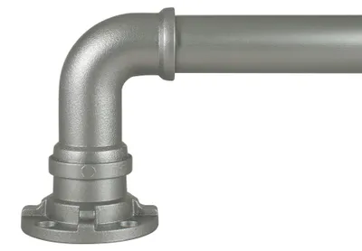 Productafbeelding van Decopolitan Industriële telescopische gordijnstangset, 45,7–91,4 cm, zilverkleurig