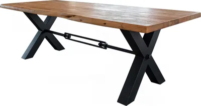 Produktbild von KAWOLA Esstisch PALO Akazie massiv Natürliche Baumkante 220x100cm