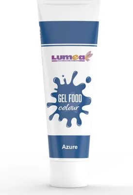 Produktbild von Gel-Lebensmittelfarbe Azurblau, 30g – Intensiv & mischbar für Fondant, Marzipan, Cremes & mehr