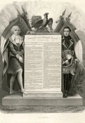 Obrázek produktu pro Francie Art Print Picture - Ústava Francouzské republiky, 22. srpna 1795 (180 x 120 cm)