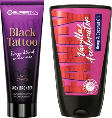 Obrázek produktu pro Supertan Black Tattoo + Wild Tan Fancy Vanilla Free