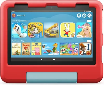 Obrázok produktu pre Amazon Fire HD 8 Kids Edition-Tablet (2022) 20,32 cm (8 Zoll) Display, 32 GB, rote kindgerechte Hülle mit Ständer