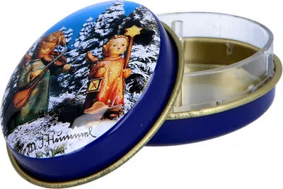 Produktbild von Pillendose oval Winter Motiv, 1 St