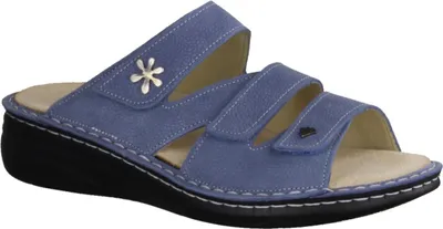 Produktbild von Finn Comfort Grenada supersofte Pantolette, Damen, Leder, Blau, lose Einlagen - Marken Finn Comfort, Blau, leder (streetnubuk)