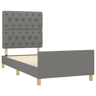Obrázok produktu pre vidaXL Rám postele bez matraca tmavosivý 80x200 cm látka