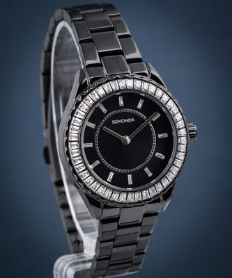 Obrázek produktu pro Hodinky Sekonda 40659 CYRKONIE černé