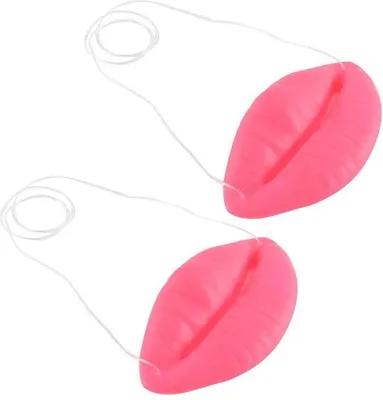 Productafbeelding van Grappige Worstmonddecoraties voor Halloween en Cosplay (2 Stuks)