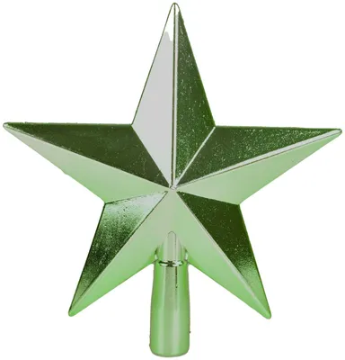 Image de Pointe d'arbre étoile Pointe de sapin de Noël Décoration d'arbre de Noël, couleur:vert