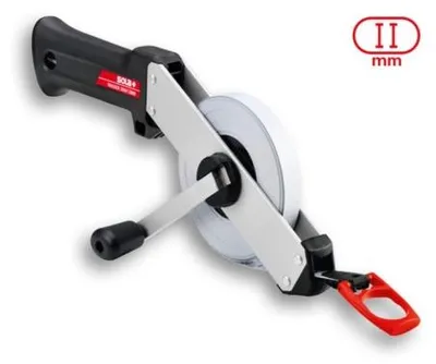 Produktbild von SOLA TRACKER R - Maßband 30m / 13mm - Stahlband, weiss lackiert mit mm Skala - Genauigkeitsklasse II - Bandmaß mit Multifunktions-Endhaken - Metermaß Länge - 20m, 30m, 50m