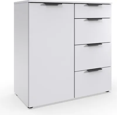 Produktbild von Kommode >OXFORD< in WEISS - 81x84x41cm (BxHxT)