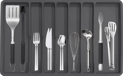 Produktbild von Besteckorganizer mit 7 Fächern - Maximale Organisation - Silikon