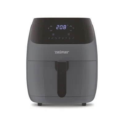 Zdjęcie produktu dla Zelmer ZAF5502G, Frytkownica niskotłuszczowa, 5 l, 80 °C, 200 °C, Pojedyńczy, Czarny, Szary