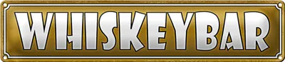 Produktbild von Blechschild Hinweis 46x10cm Whiskeybar Dekoration