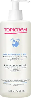 Zdjęcie produktu dla Topicrem Bb el oczyszczajcy 2 w 1 500 ml