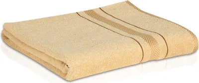 Produktbild von 6 er SET BEIGE BADETUCH 500g/m² 100% BAUMWOLLE 100x150