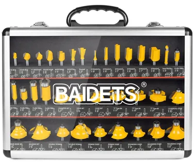 Produktbild von Router-Bits-Set, 1/4 Zoll Schaft, 35-teilig, für die Holzbearbeitung