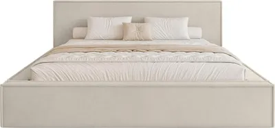 Produktbild von FEDVE Polsterbett Mendocino Classic aus Velvet 120x200 cm, Creme