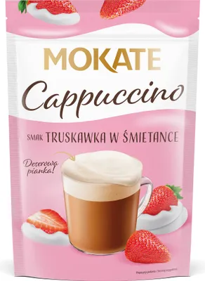 Obrázek produktu pro Cappuccino Mokate s příchutí jahod se smetanou 110 g
