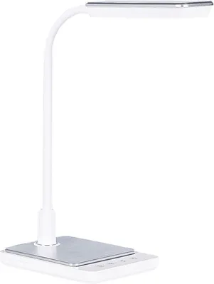 Obrázek produktu pro BELIANI Stolní LED lampa bílá stolní osvětlení lampa na čtení k počítači Nastavitelné rameno Stmívač Změna barevné teploty světla