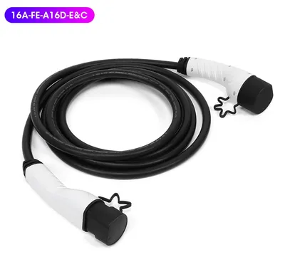 Produktbild von EVSE-Ladegerät mit 5 m Kabel, Schnellladung für Elektroautos, Haushaltssteckdose 220 V-250 V (16 A FE A16D E&C)