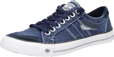 Zdjęcie produktu dla Casualowe sznurowane buty męskie w kolorze niebieskim