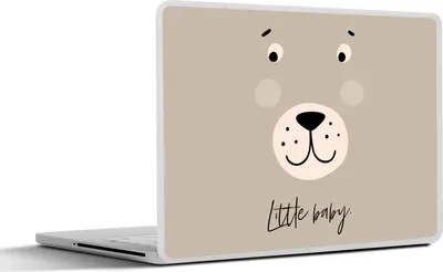 Produktbild von MuchoWow® Laptop Aufkleber Sticker Cover Zitate - Kleines Baby - Kinder - Sprichwörter - Baby - Jungen - Mädchen 25x18 cm - Laptop-Deko
