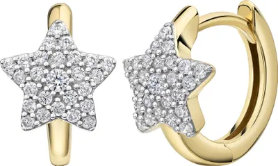 Zdjęcie produktu dla Kolczyk Celesta Gold 375 żółte złoto cyrkonia 375/- złoto 1,3 cm żółta cyrkonia 371310928-2