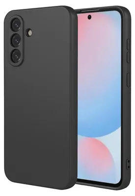 Produktbild von MobyDefend Hülle für Samsung Galaxy A56 - Matte Silikon Schutzhülle - Schwarz
