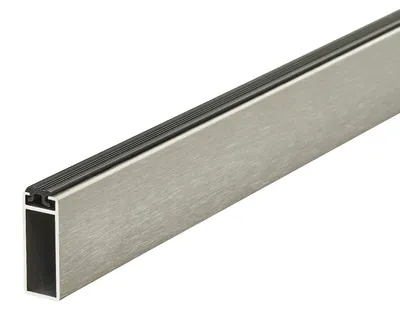 Produktbild von SOTECH Aluminium Schrankstange 1000 mm Edelstahloptik – 12 x 32,5 mm, Kleiderstange oval