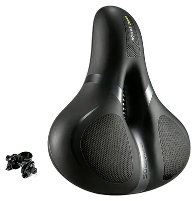 Immagine prodotto di Sella per bicicletta, imbottitura ammortizzante, design impermeabile, AQ-6090BK