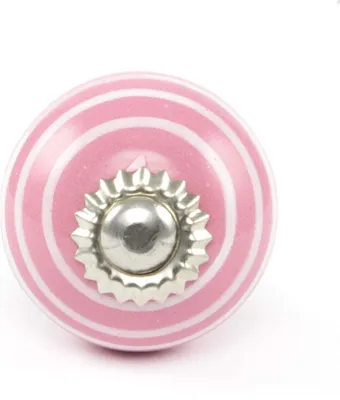 Produktbild von Knauf Streifen rosa/weiß