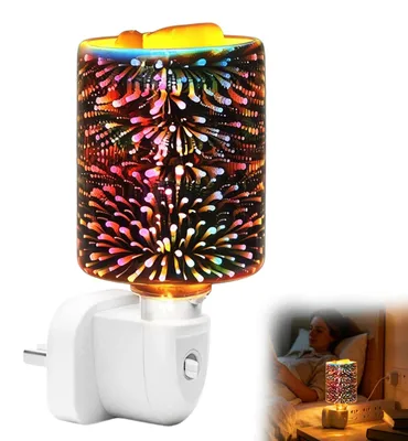 Elektrische Duftlampe aus Glas, Aromalampe, 8×7 cm, rauchfrei