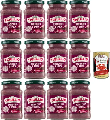 Produktbild von Star Tigullio GranPesto Pesto Rettich e geräucherter Schinken 12x 190 g Sauce Soß + Italian Gourmet polpa 400g