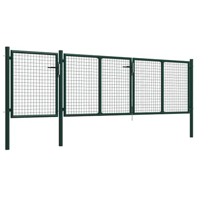 Immagine prodotto di Cancello da giardino in acciaio 400 x 100 cm Verde