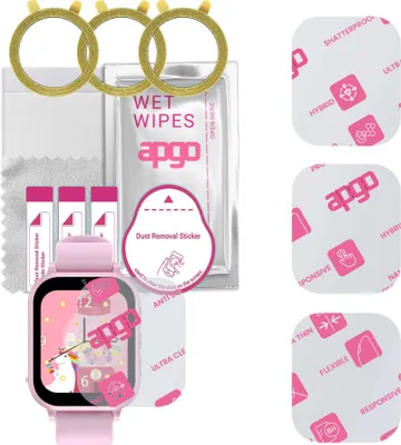Produktbild von apgo 3 Stück Schutzglas, klar, kompatibel mit Bemi KIZZO Smartwatch, Hybrid 8H, Ersatz für Hartglas, Displayschutzglas, Bildschirmschutz, Displayschutz, kratzfest