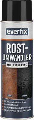 Produktbild von Everfix Rostumwandler Spray mit Grundierung (500 ml) Rostentferner für Metall - Rost entfernen an Auto, Fahrrad, Zaun, etc.