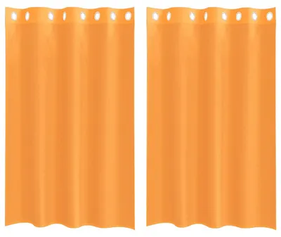 Obrázek produktu pro vidaXL Voálové závěsy s očky 2 ks. Oranžové 140x175 cm