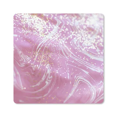 Produktbild von MuchoWow® Mauspad Mousepad Marmor - Rosa - Weiß - Gold 30x30 cm - Mousepads - Maus Mat - Pad - Mausunterlage - Gaming
