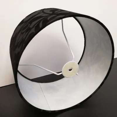 Produktbild von Lampenschirm aus Stoff in Schwarz Höhe rund Ø30cm