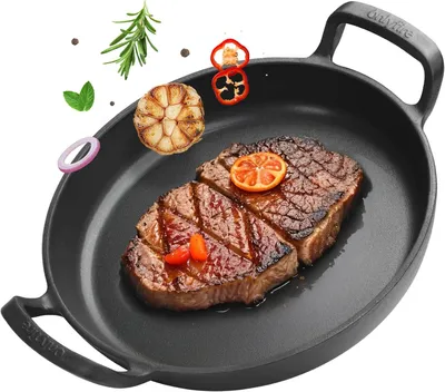 Produktbild von Grillkorb Gusseisen 26.5 cm, mit Griff, für BBQ