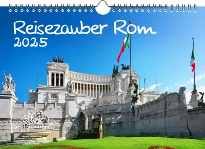 Produktbild von Reisezauber Rom DIN A4 Kalender für 2025 Urlaub Strand Meer Italien Mediterran - Seelenzauber