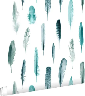 Obrázok produktu pre ESTAhome tapeta perie tyrkysová a biela 53 cm x 10,05 m